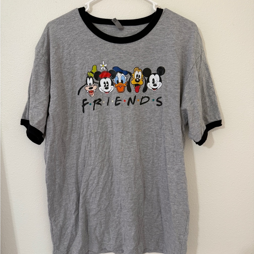 Gray Disney Friends T-Shirt - unisex xlarge